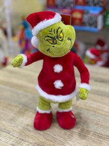 Dr Seuss WADDLER GRINCH IN SANTA SUIT with Music & Movement 28cm