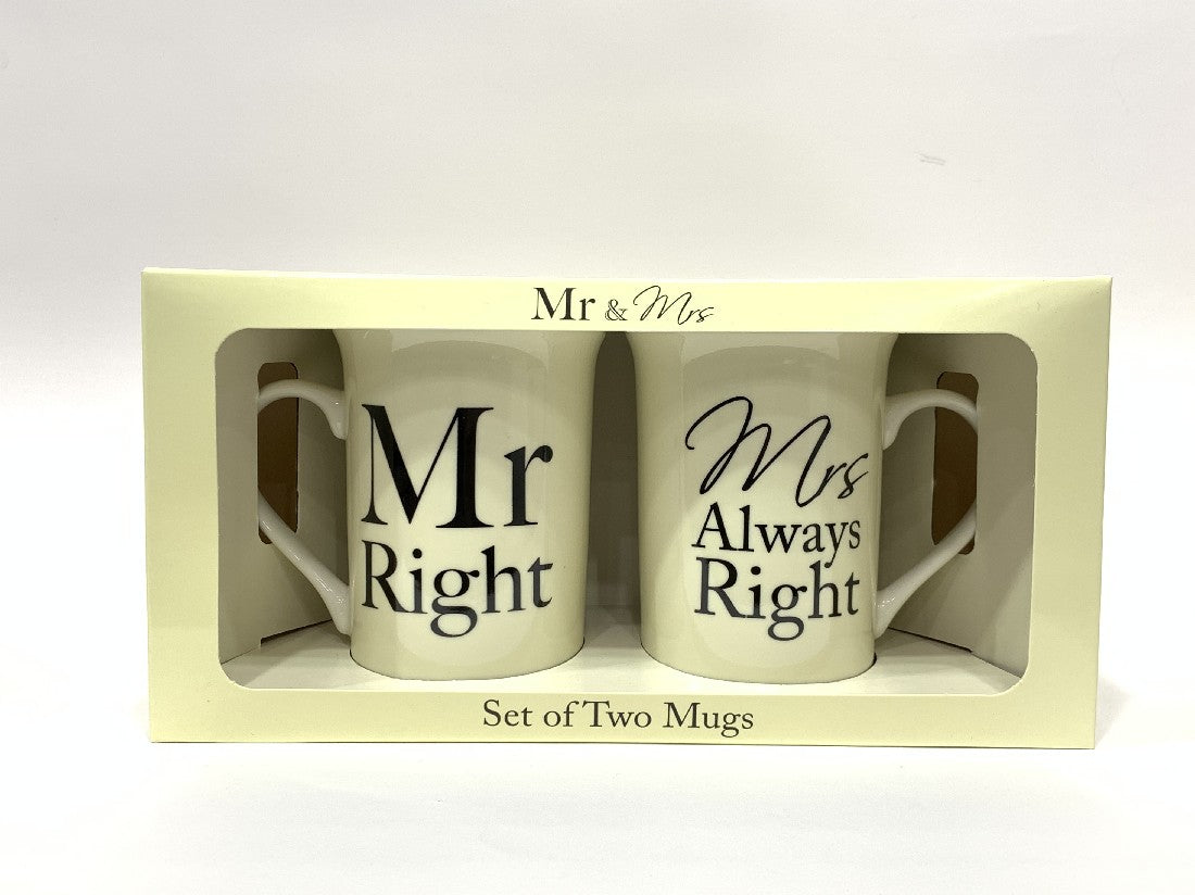 MR & MRS RIGHT MUG - SET 2