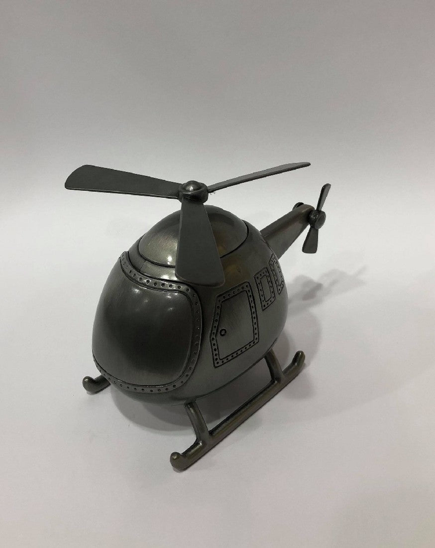 MONEYBANK HELICOPTER PEWTER