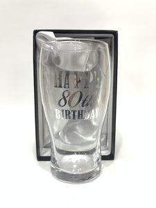 BEER GLASS 80TH