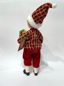 CHRISTMAS ELF WITH PRESENTS 30cm