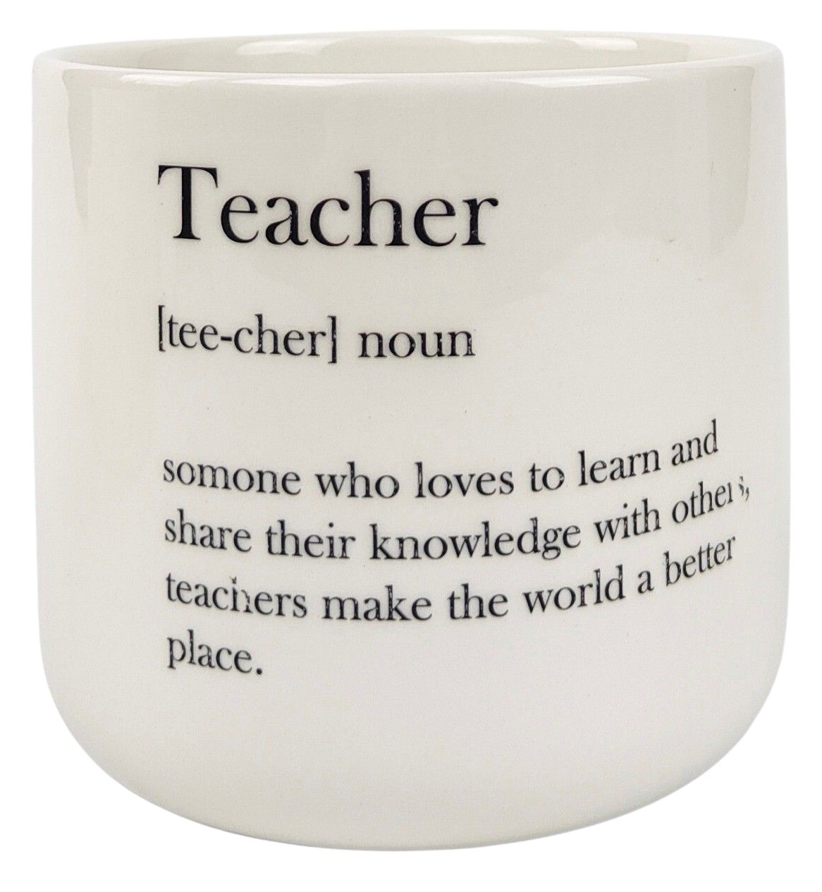 TEACHER PLANTER WHITE 12cm