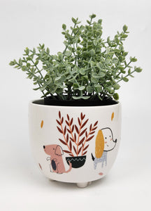 QUIRKY DOGS PLANTER 12cm